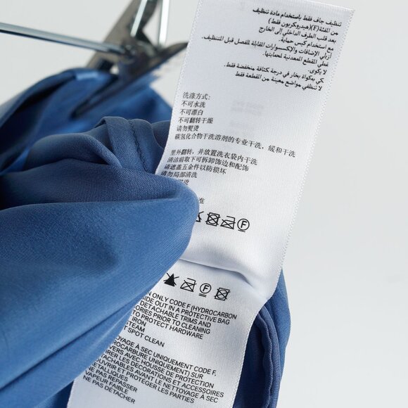 Zimmermann PF/24 Cornflower Belted Charmeuse Silk Tuck Pants - Picture 9 of 10